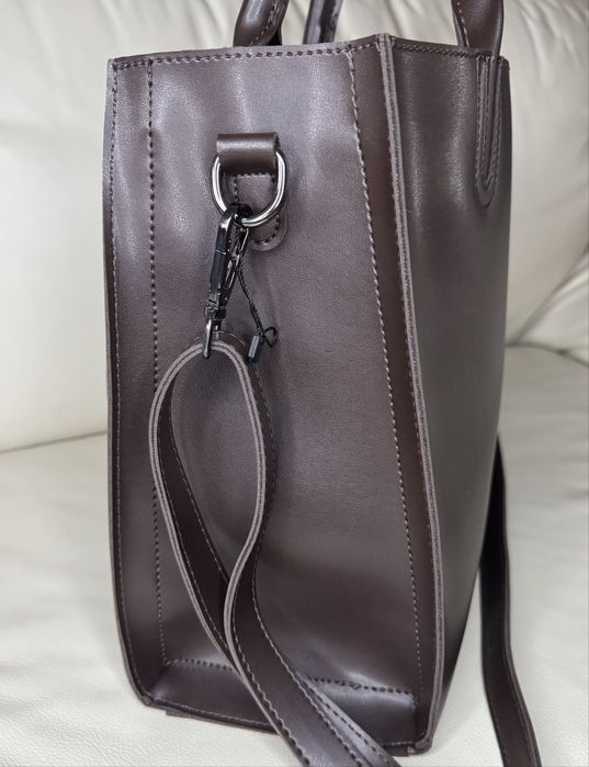 Жіноча сумка шопер в шоколадному кольорі, женская сумка шопер