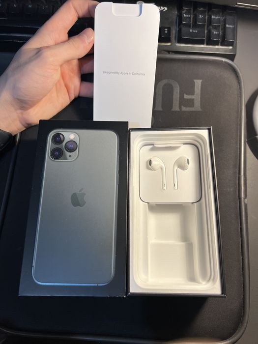 iPhone 11 Pro 256GB Midnight Green – idealny stan, Face ID niesprawne