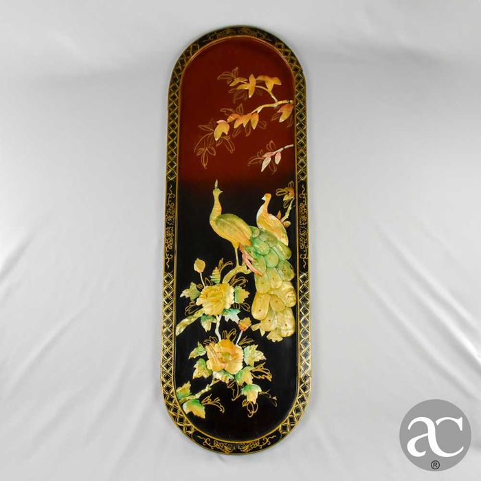 Painel de parede decoração em relevo em Laca e madrepérola nº 1