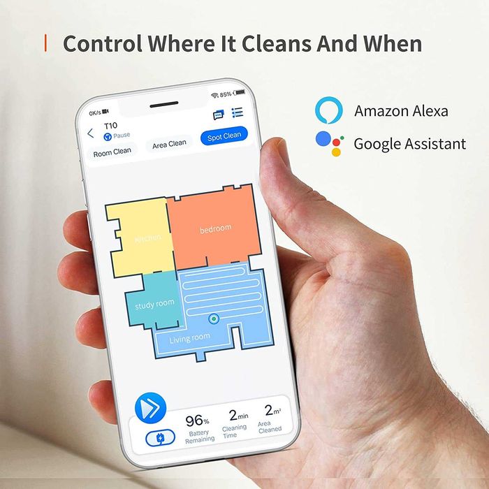 Robot Sprzątający Mopujący Odkurzający Ultenic T10 Stacja WiFi