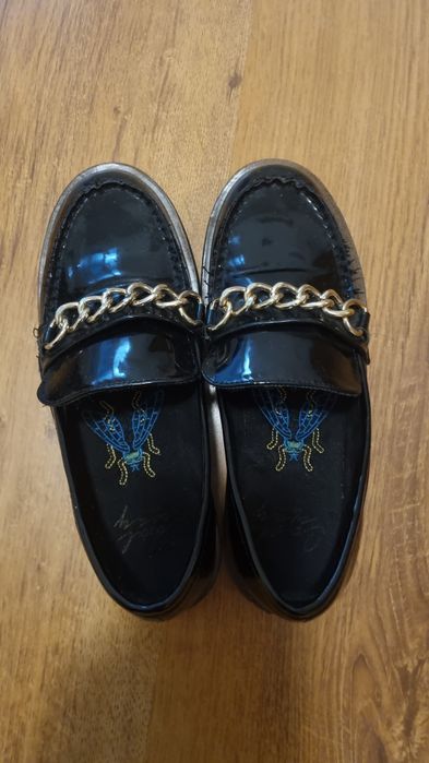 Лофери лакові чорні