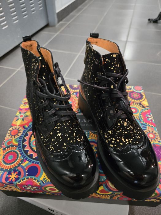 botki damskie Embassy London Hatter Platform – Drops