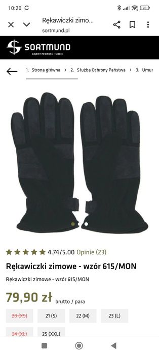 Bogmar rękawice zimowe pięciopalcowe wzór 615/MON