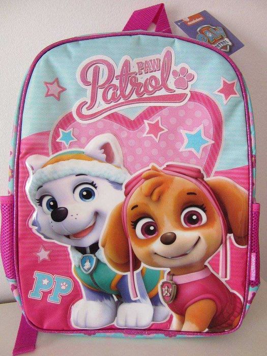 mochila escolar  mickey, minnie, patrula pata, H aranha, faisca mcqeen