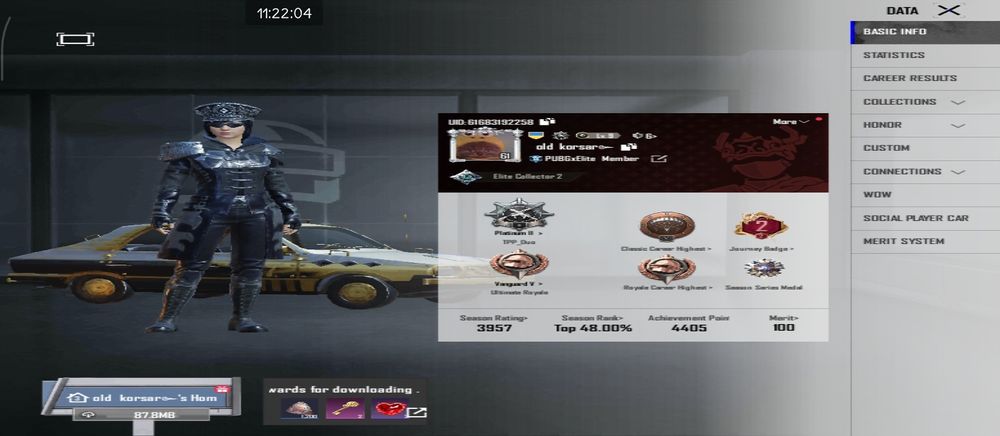 Продам акаунт в корейському пабгі