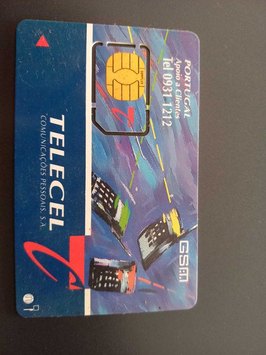 Cartão antigo da telecel