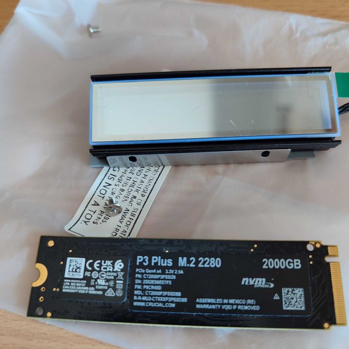 MSI RTX 3060 Ti GAMING LHR+ NVME Crucial 2TB P3 Plus