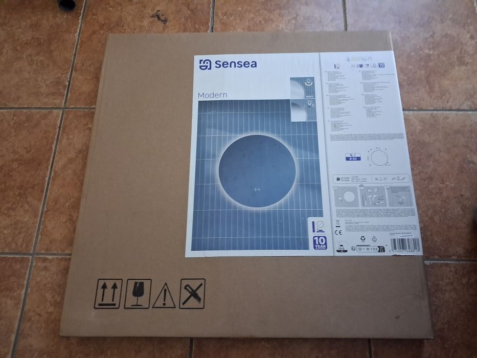 Okrągłe lustro łazienkowe LED Sensea Modern