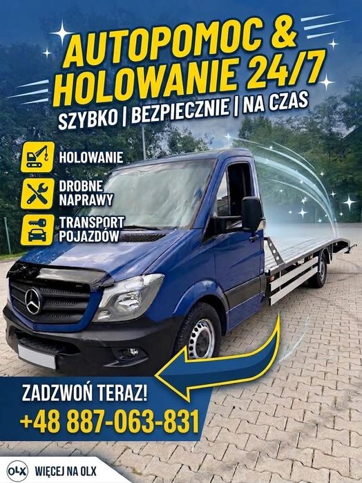 AUTOPOMOC 24/7 | Holowanie | Laweta | Transport Pojazdów.