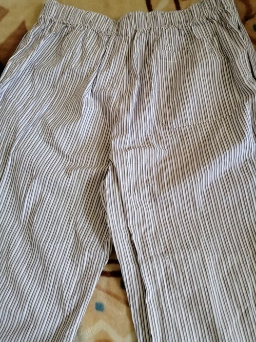 Штаны полосатые с карманами