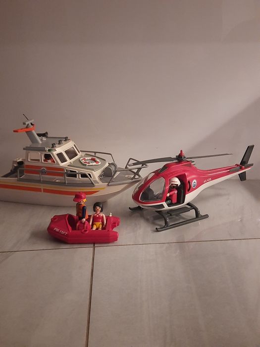 Duży zestaw Playmobil ratownictwo wodne