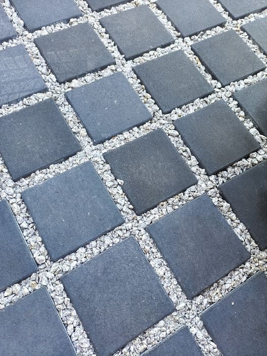 Kostka Eco kwadrat 8cm Polbruk grafit