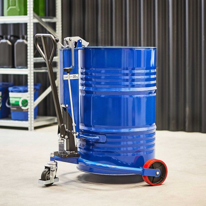 Hydrauliczny wózek na beczki - Obciążenie 250 kg