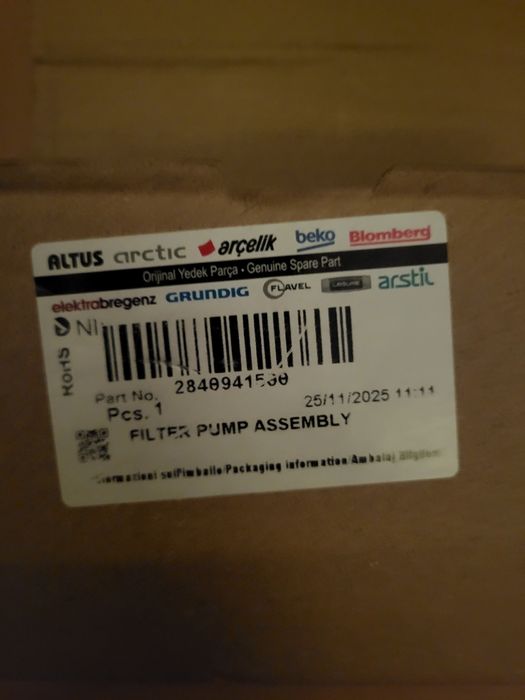 Pompa odpływowa 25W do pralki | komplet (284.094.1500)
Pompa spustowa