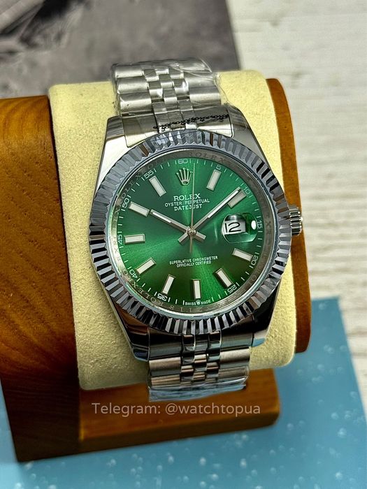 Годинник Rolex Datejust 41 mm Green Dial Ролекс