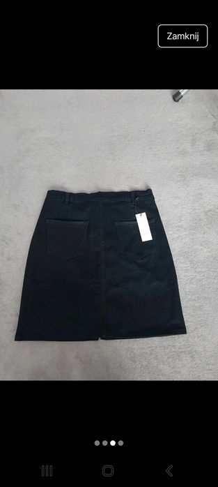 Nowa jeansowa spódniczka czarna L xl
