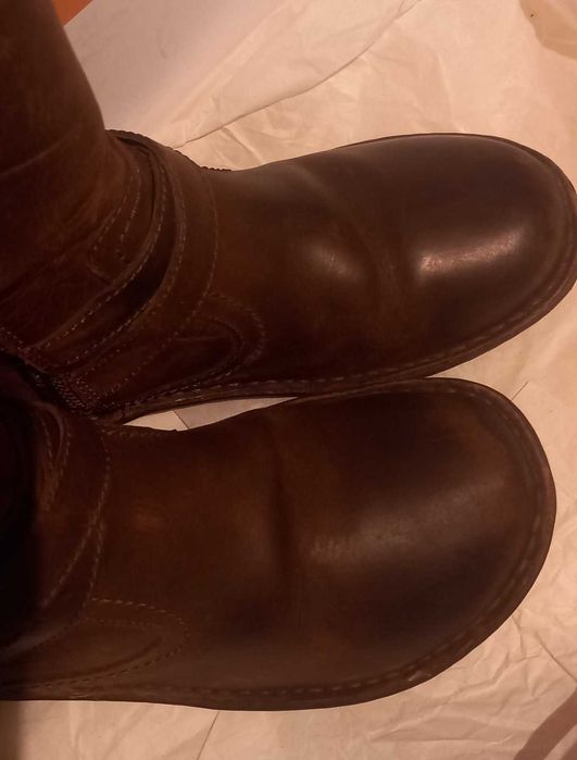 Сапоги UGG нат кожа, нат мех,  24см