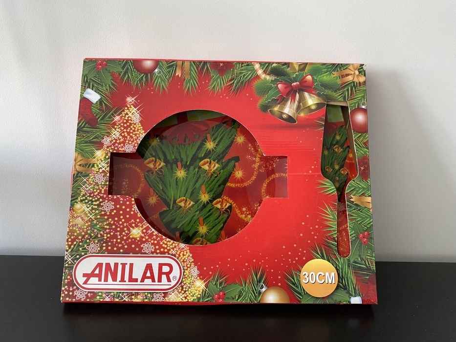 Conjunto de prato de Natal