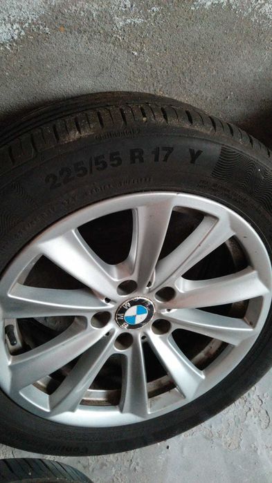 4 jantes bmw 225/55 R17 Y com pneus usados