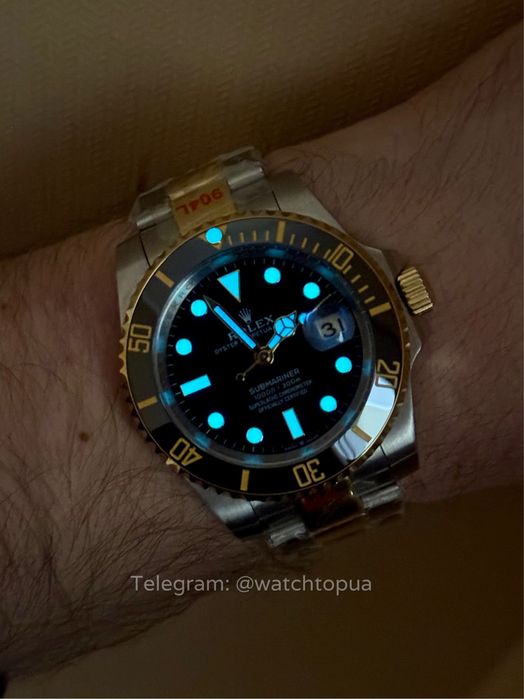 Годинник Rolex Submariner Date Black Gold Ролекс