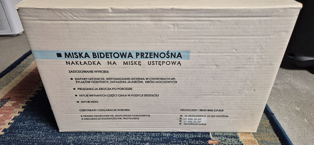 Miska Bidetowa Przenośna MBP-2/WS