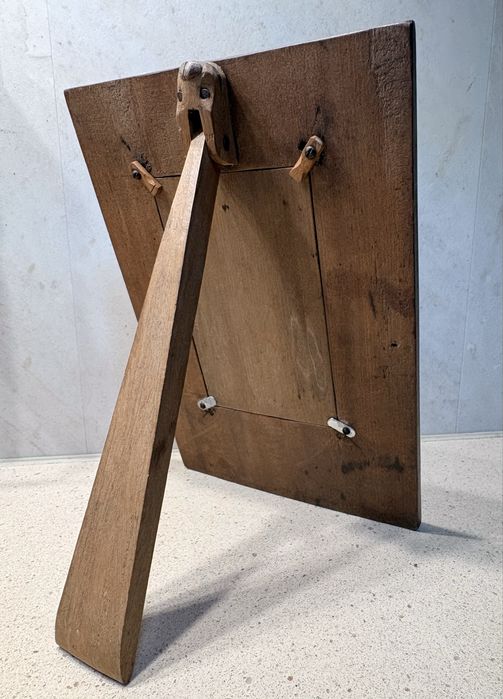 Magnífica antiga moldura Arte Nova em madeira esculpida