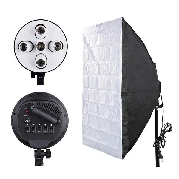 Постійний студійне світло 60х90 на 5 лампи + стійка SoftBox СофтБокс