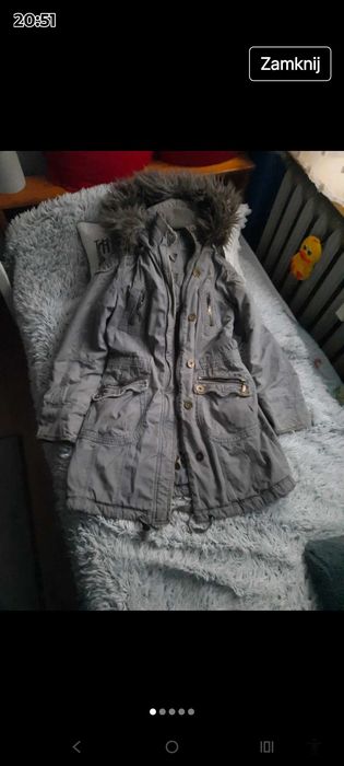 Kurtka parka gruba.