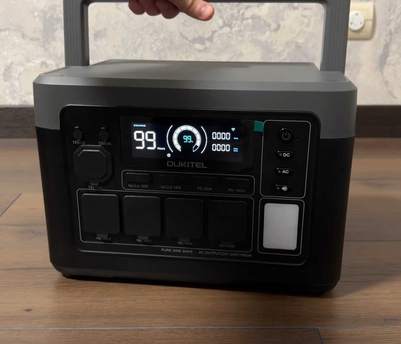 Зарядна станція Oukitel P1000E Plus 1800W 1024Wh LiFePO4 Нова