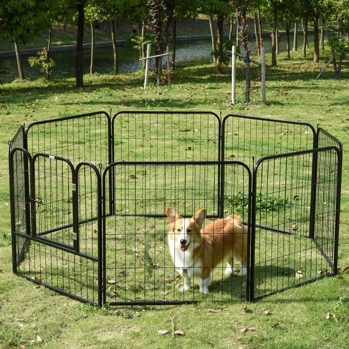Parque para cães com porta PAWHUT (USADO)