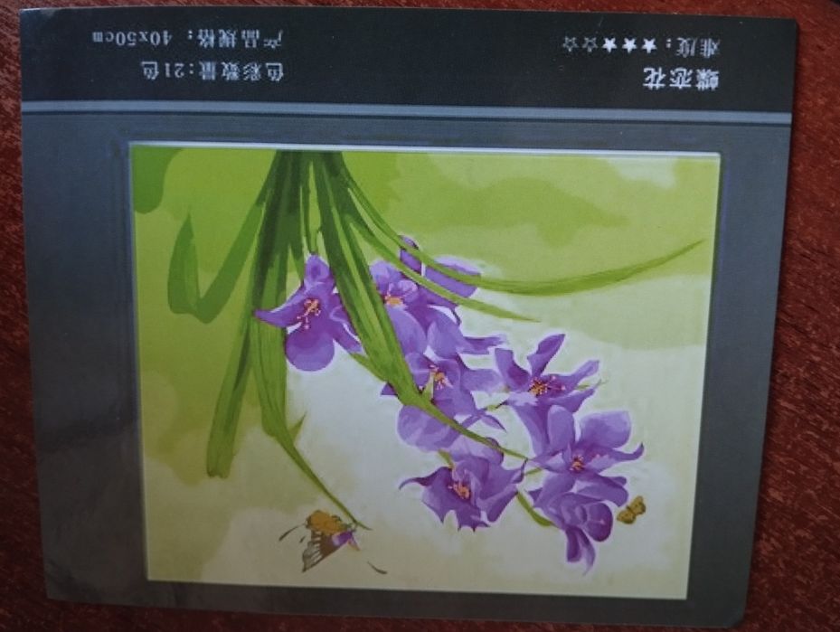 Картина по номерам 50*40 см Ирисы
