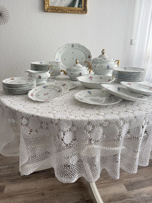 Duży serwis obiadowy Rosenthal Pompadour na 12 osób
