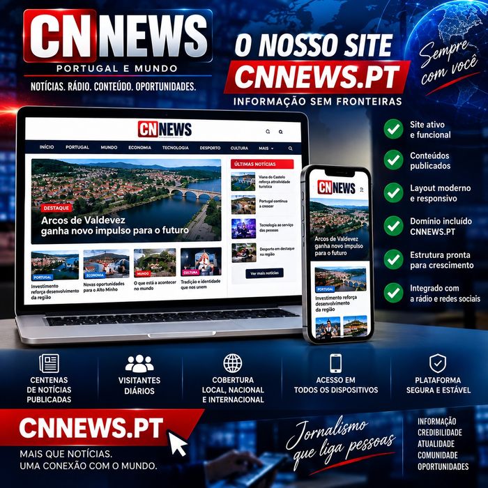 CNNEWS — Projeto Digital de Comunicação à Venda | Jornal + Rádio 24H + Redes Sociais