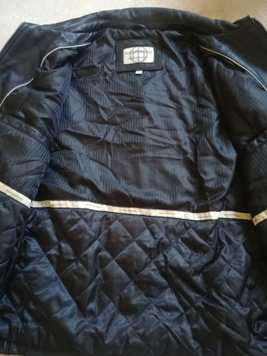 Новая с ценниками куртка Boston Harbour Outdoor черная кожаная мужская