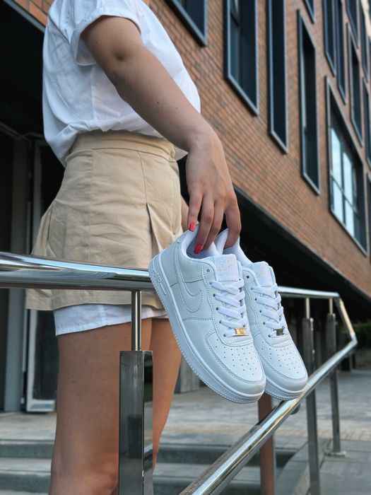 ТОП-ціна! Кросівки Найк Аір Форс Білі! Air Force White Кроссовки