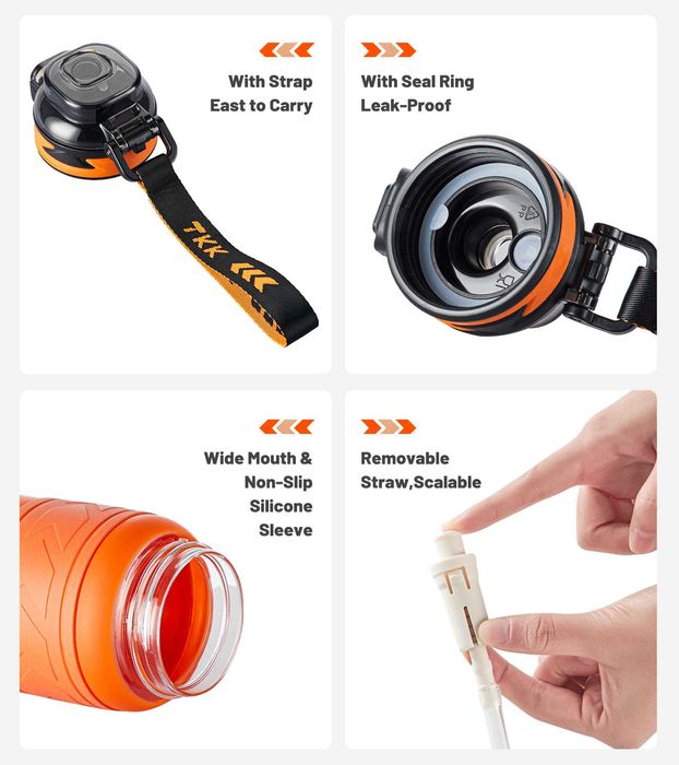 Бутылка для воды шейкер для зала спортивная вело TKK 1020 850мл Тритан