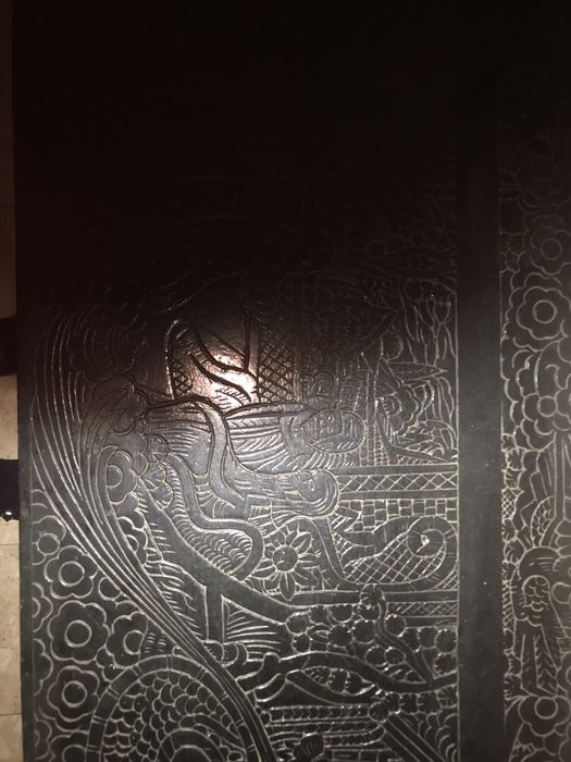 Arca madeira canfora com talhe manual