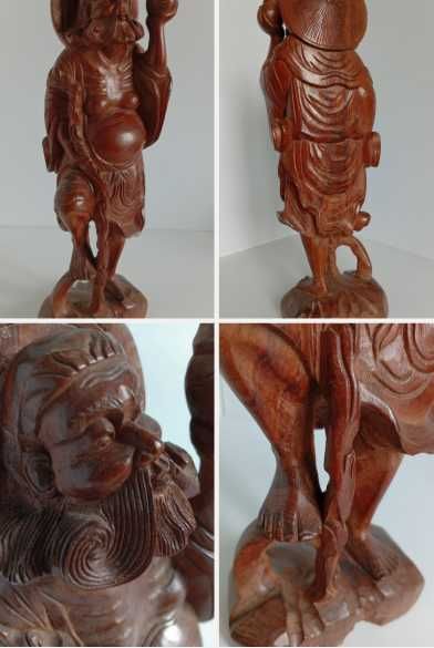 Статуэтка Ли Тегуай, самшит - покровитель врачей - 943г., h38см.