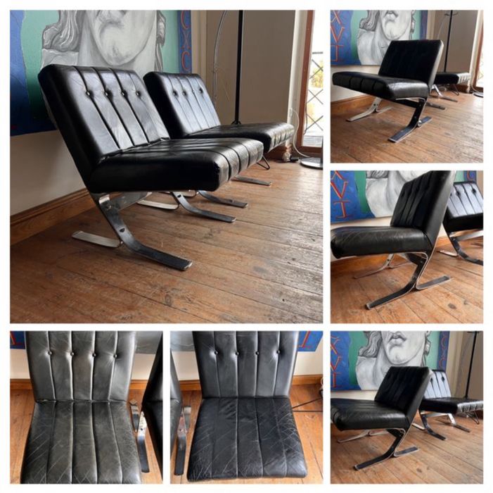 Gianni Moscatelli fotel klubowy z lat 70-tych. Mid century