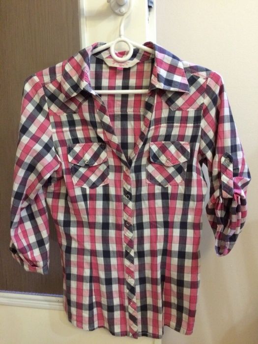 Koszula w kratkę rozm.158 13lat