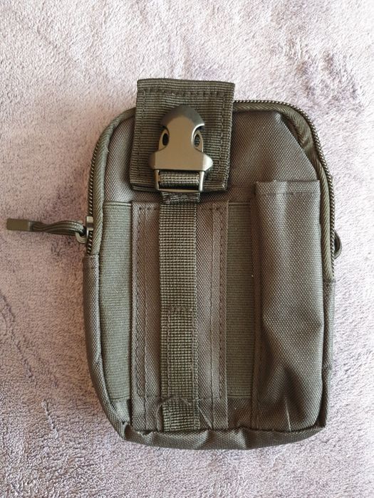 Taktyczna CZARNA męska saszetka NERKA do paska