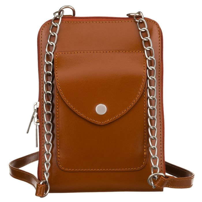 mini torebka damska ze skóry naturalnej