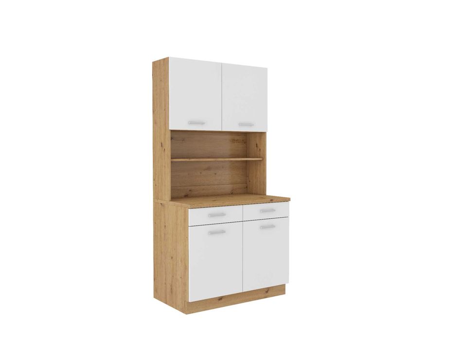 Kredens MARIA Meble do Kuchni dąb artisan / biały 250cm