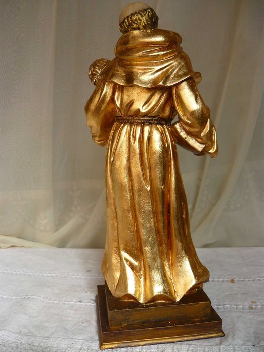 Santo António 32cm   Folha de ouro