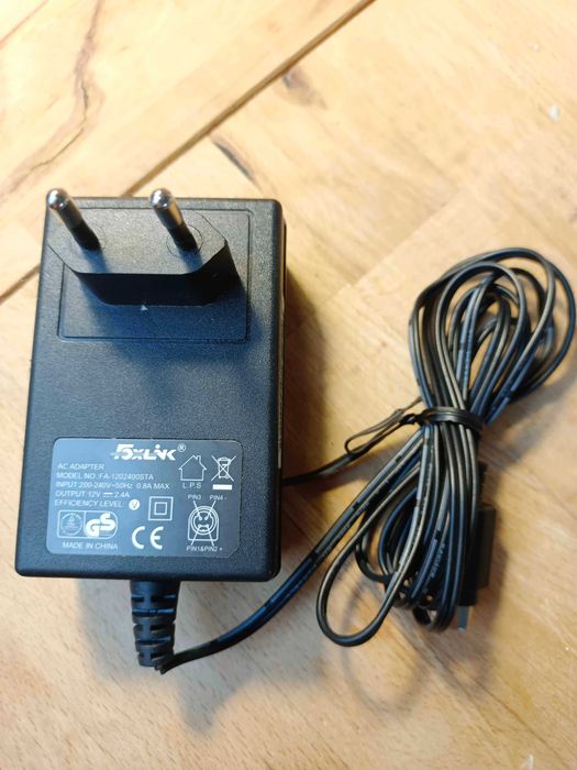 Oryginalny zasilacz wtyczkowy Foxlink Model: FA-1202400STA -50 sztuk