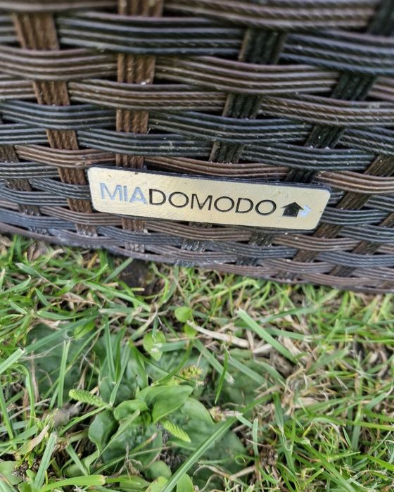 Wyspa ogrodowa okrągła z technoratanu