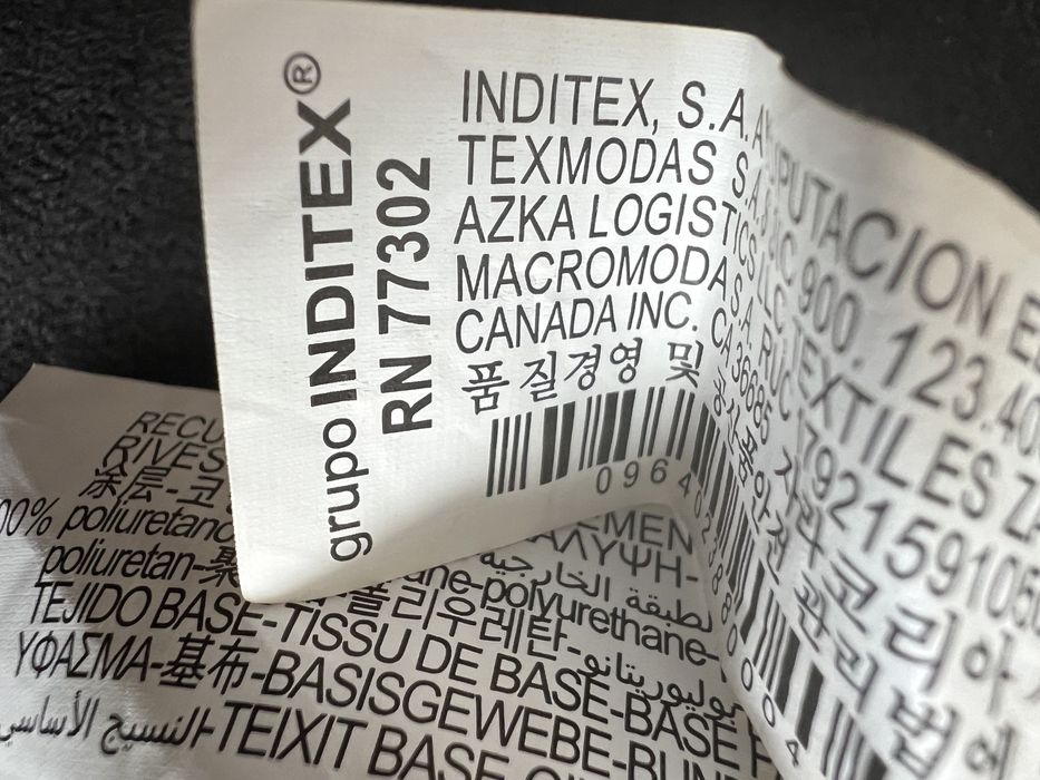 Zara czarne eco skórzane spodnie   r. L/XL