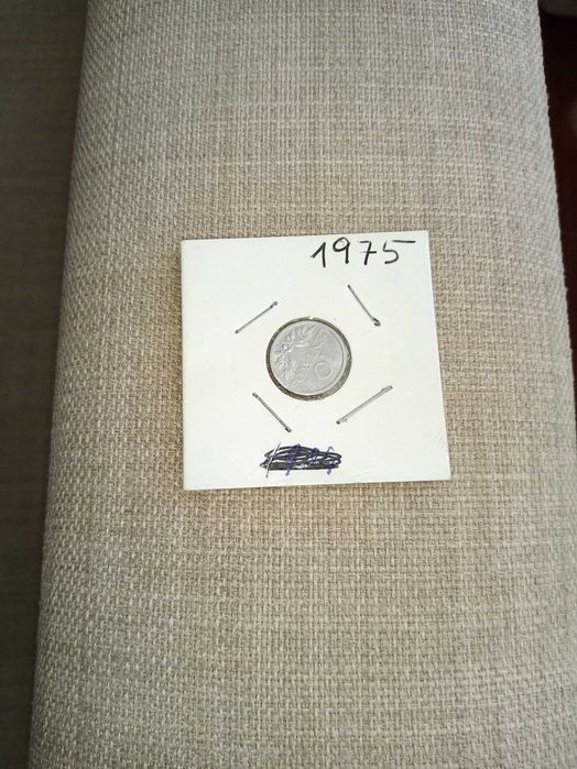 10 Centavos de alumínio de 1975 RARA com eixo a 90 º BELA ver as fotas