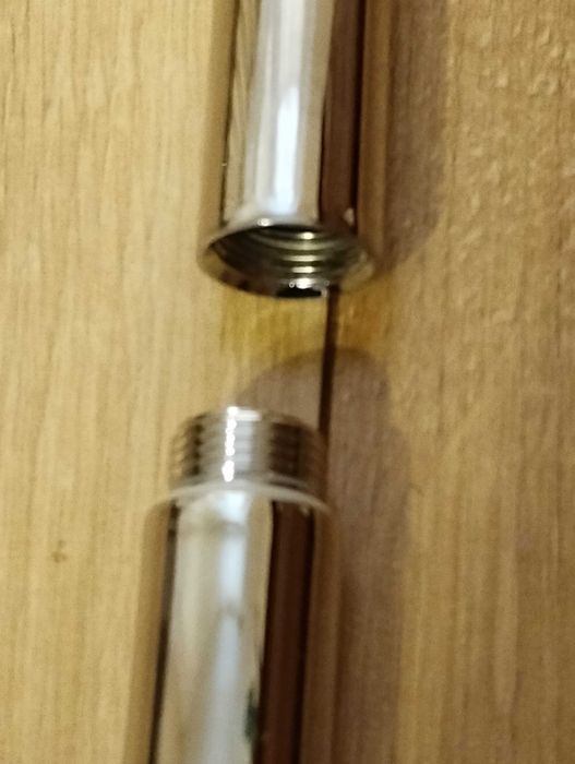 Rurka i kolanko do deszczownicy - chrom