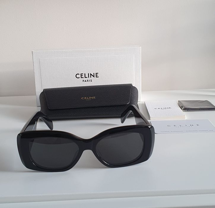Okulary przeciwsłoneczne czarne Celine nowe